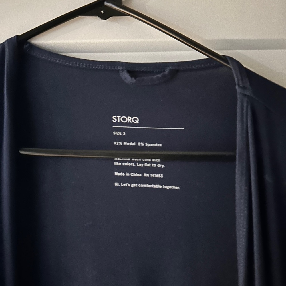 STORQ Navy Blue Robe - Picture 2 of 3